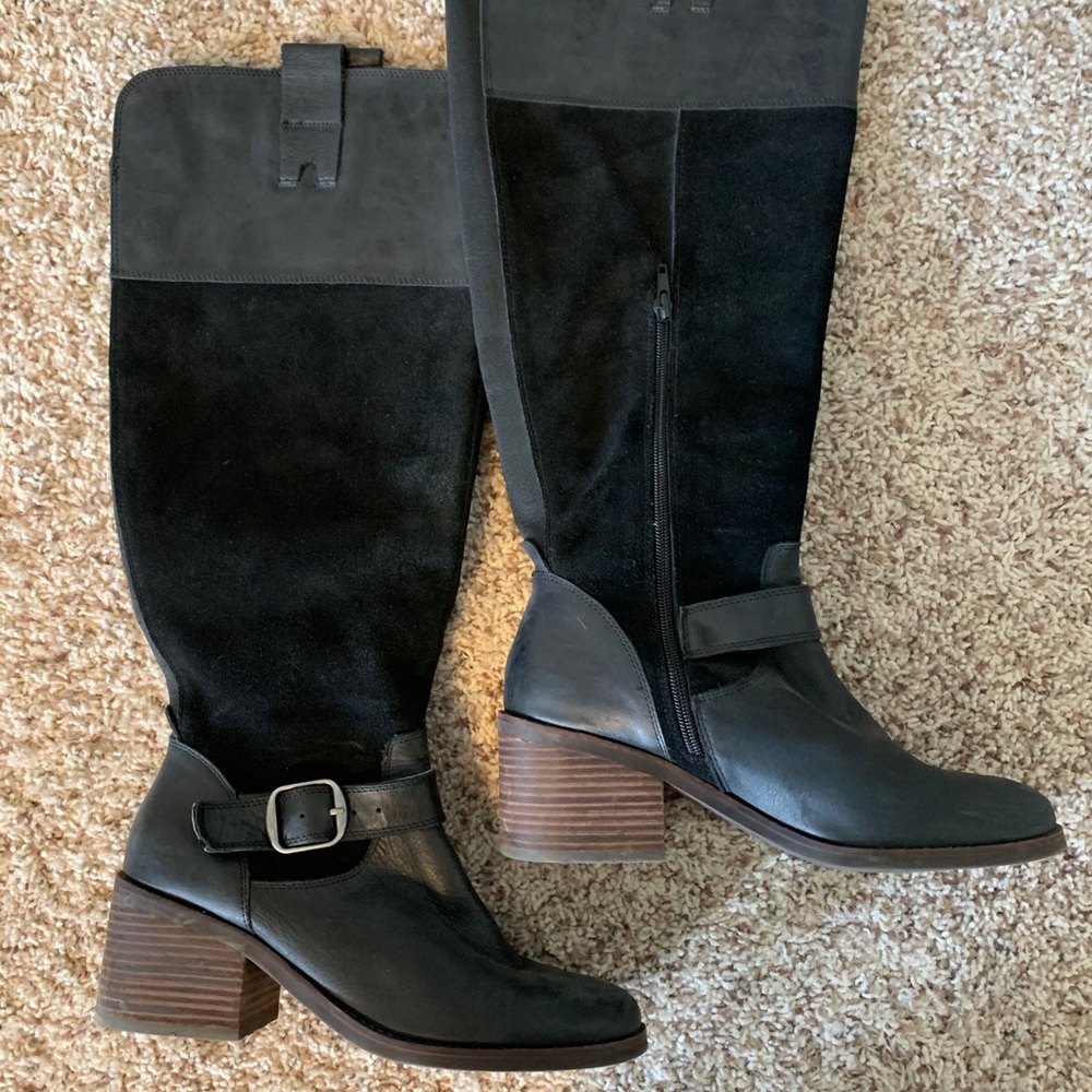8.5 wide calf Lucky Brand Knee high boots - Picture 2 of 8